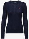 Cotton cable knit round neck sweater women's long sleeve twist knit 2 colors 11896567 - POLO RALPH LAUREN - BALAAN 3