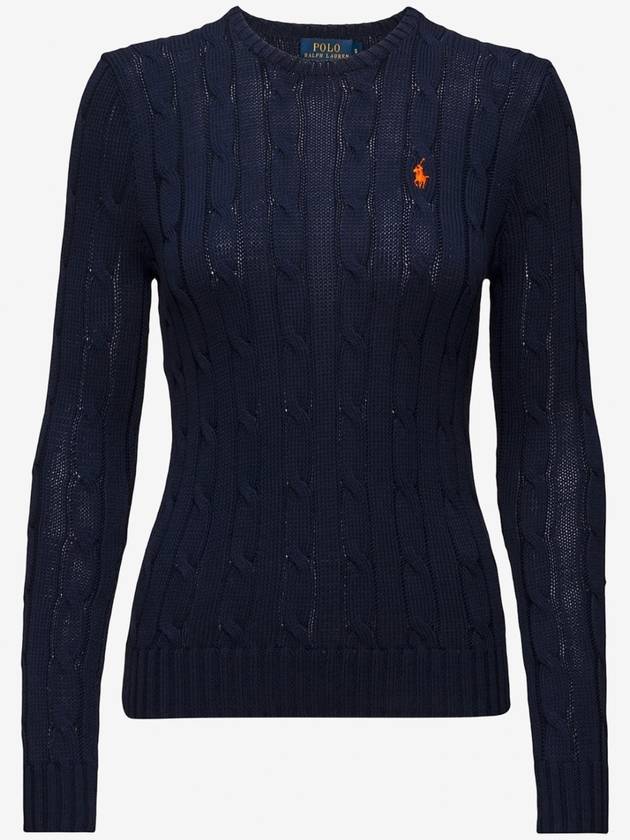 Cotton cable knit round neck sweater women's long sleeve twist knit 2 colors 11896567 - POLO RALPH LAUREN - BALAAN 3