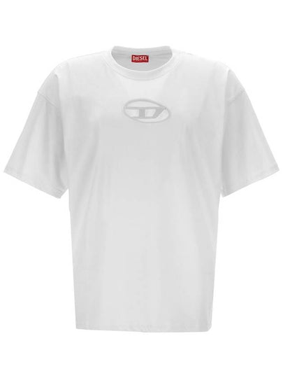 T Boxt OD Logo Cutout Short Sleeve T-Shirt White - DIESEL - BALAAN 2