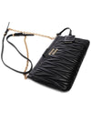 Matelasse Leather Chain Clutch Bag Black - MIU MIU - BALAAN 6