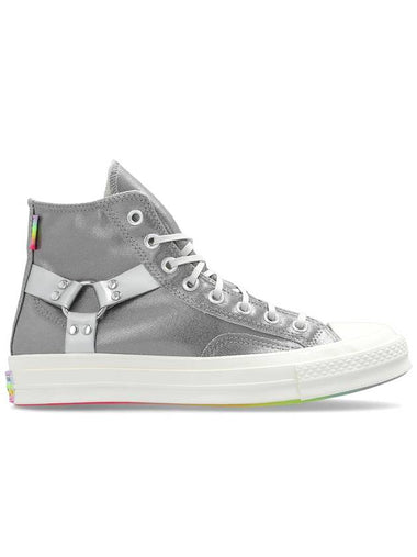 Chuck 70 Pride High Top Sneakers Silver - CONVERSE - BALAAN 1