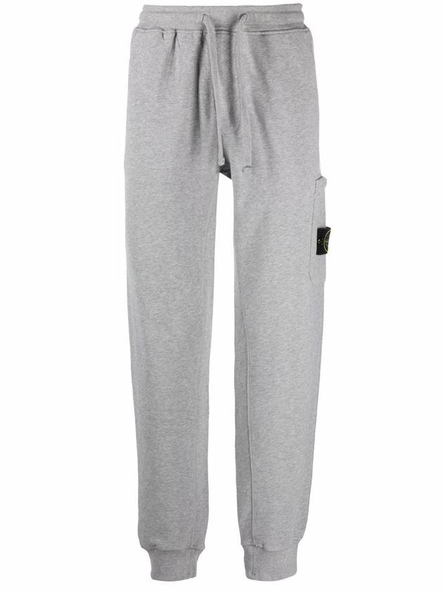 Men's Wappen Patch Training Jogger Track Pants Grey - STONE ISLAND - BALAAN 1