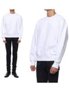 Tone On Tone Big Heart Logo Sweatshirt White - AMI - BALAAN 2