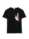 Label Logo Short Sleeve T-Shirt Black - ALEXANDER MCQUEEN - BALAAN 1