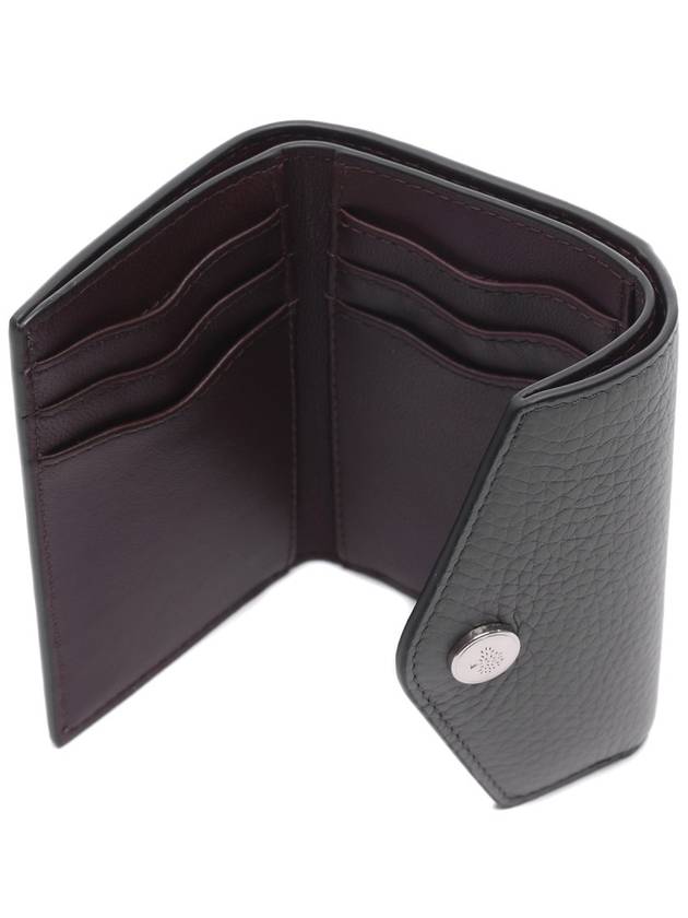 Folded Heavy Grain Multi Card Wallet Grey - MULBERRY - BALAAN 7