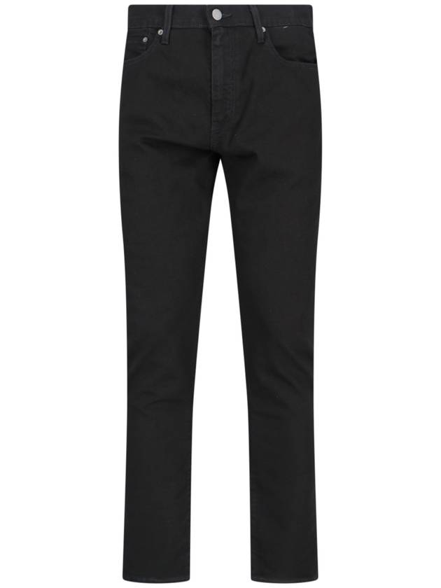 Men's Slim Tapered Jeans Black - LEVI'S - BALAAN 2