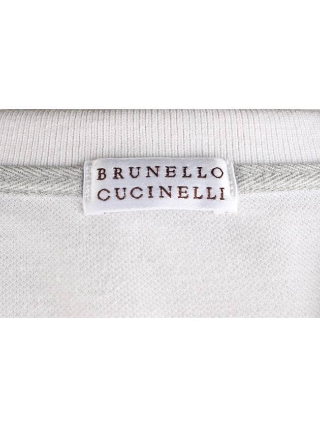 Embroidered Logo PK Short Sleeve Collar XL - BRUNELLO CUCINELLI - BALAAN 7