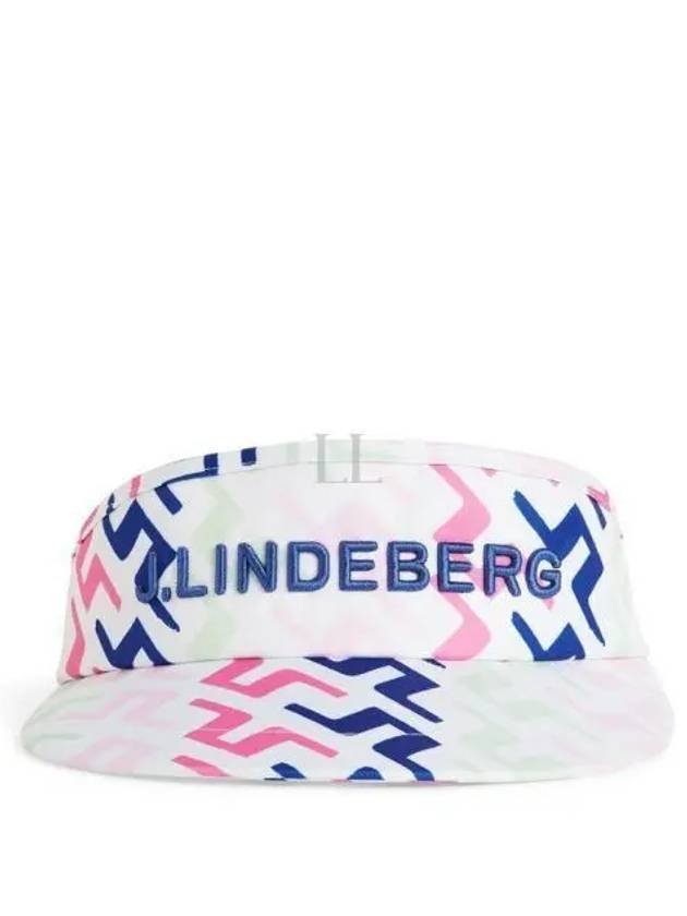 Men's Viktor Print Visor White - J.LINDEBERG - BALAAN 2