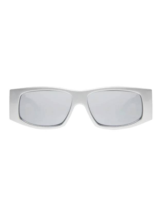 Eyewear LED Frame Sunglasses 621649 T0003 1402 Silver - BALENCIAGA - BALAAN 1