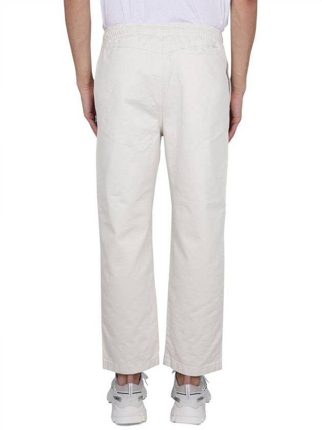 Beach Brushed Cotton Straight Pants Bone - STUSSY - BALAAN 5