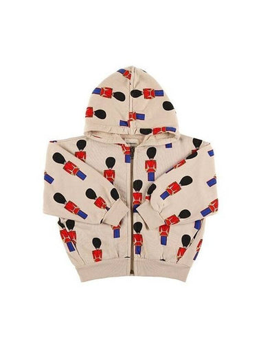 Kids Little Soldier Hooded Jacket Beige - BOBO CHOSES - BALAAN 1