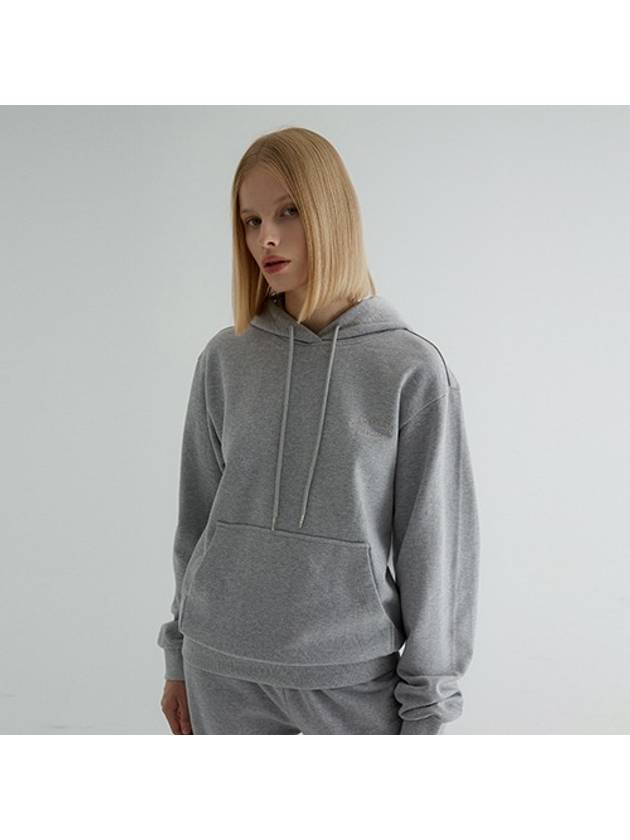 Luster Signature Hoodie Melange Grey - LE SOLEIL MATINEE - BALAAN 2