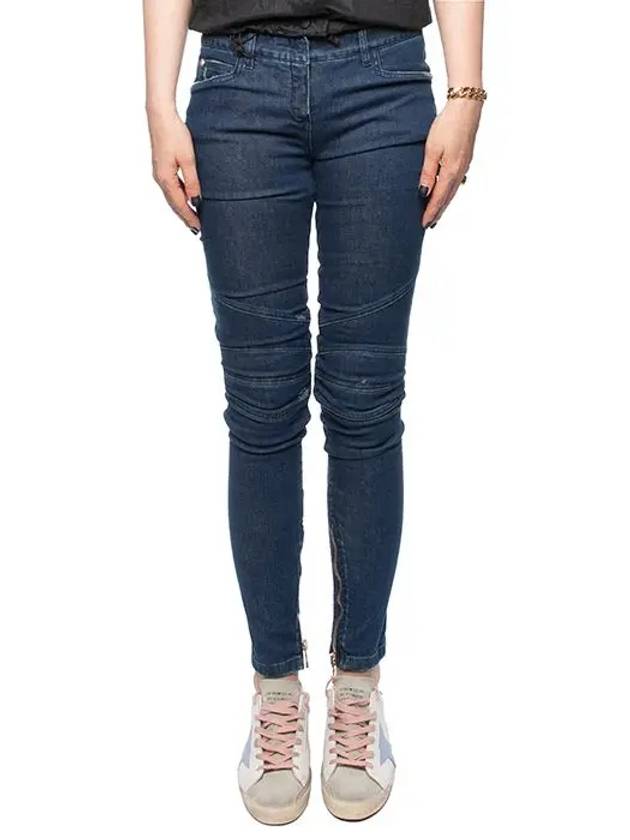 Gold button skinny biker jeans 5745 - BALMAIN - BALAAN 2