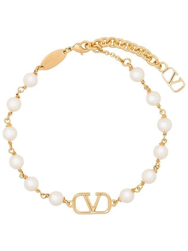 VALENTINO VLOGO PEARL BRACELET - VALENTINO - BALAAN 1