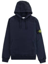 Logo Patch Dark Navy Hoodie 741564151 V0020 - STONE ISLAND - BALAAN 1