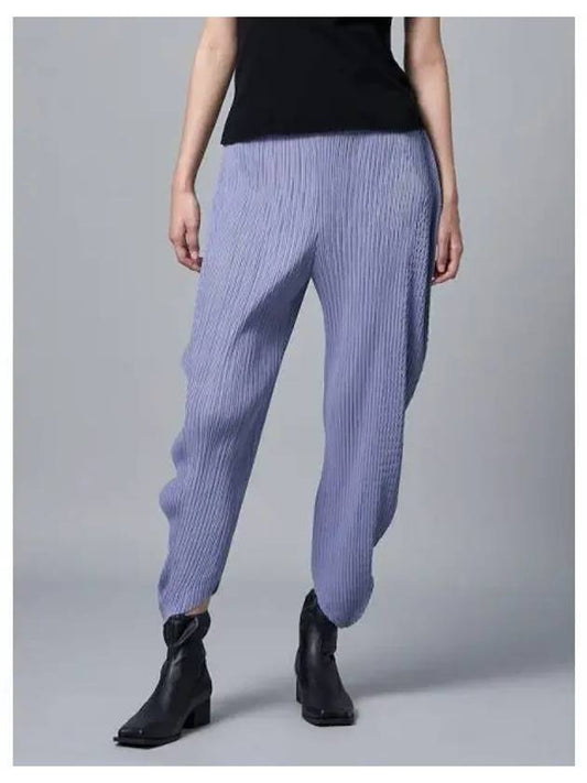 Leaf Pleated Pants Asagao Purple Domestic Product GM0024073158477 - ISSEY MIYAKE - BALAAN 1