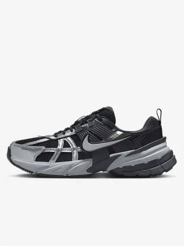 V2K Run Sneakers Black Anthracite Dark Smoke Gray Metallic Silver FD0736 005 726343 - NIKE - BALAAN 1