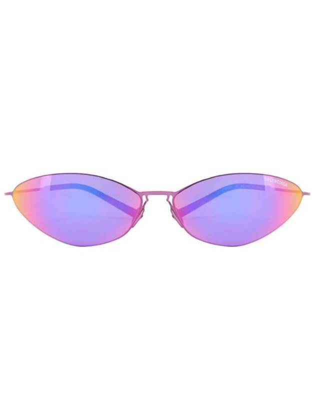 Eyewear Malibu Round Sunglasses Mirror Pink - BALENCIAGA - BALAAN 1