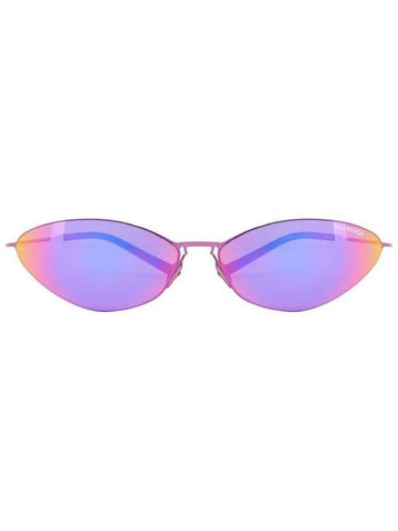 Eyewear Malibu Round Sunglasses Mirror Pink - BALENCIAGA - BALAAN 1