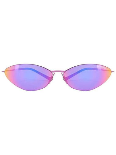 Eyewear Malibu Round Sunglasses Mirror Pink - BALENCIAGA - BALAAN 1