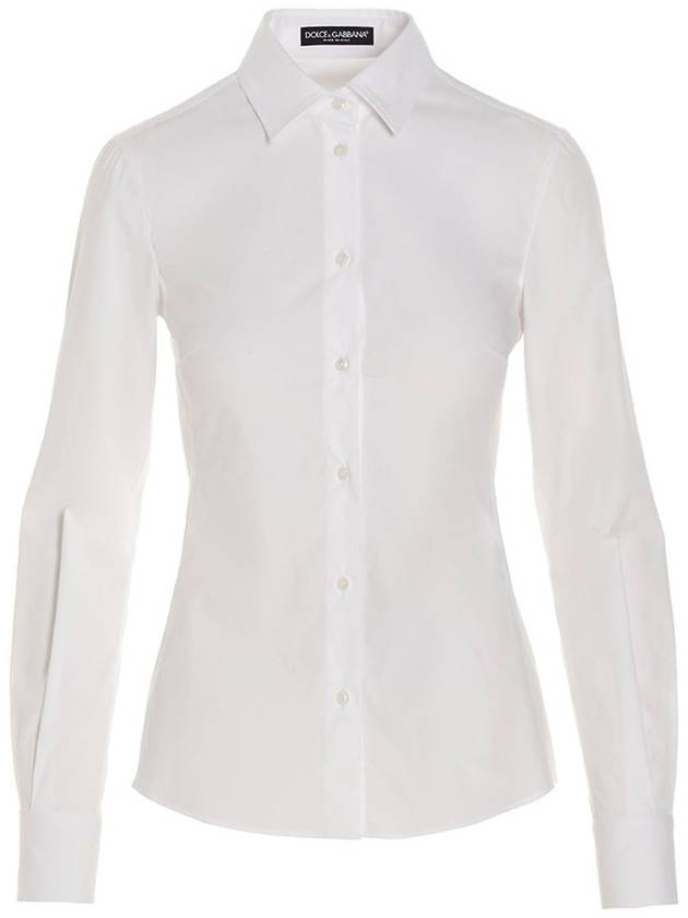 Cotton Long Sleeve Shirt F5G19TFUEEE - DOLCE&GABBANA - BALAAN 3