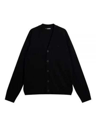 Lucas Merino Wool Knit Cardigan Black - J.LINDEBERG - BALAAN 2