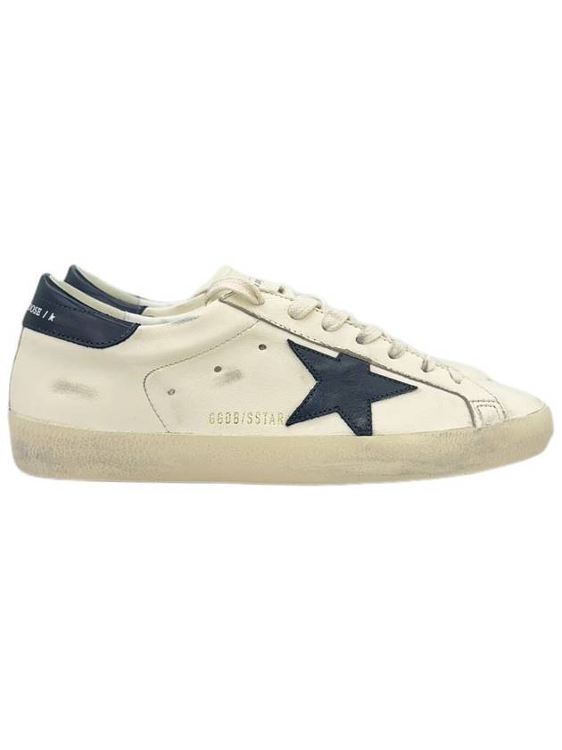 Superstar Beige Night Blue Heel Tab Sneakers - GOLDEN GOOSE - BALAAN 3