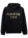 192BT246250F 001 Essential Fleece Hooded Sweatshirt Black Men s T Shirt TEO - FEAR OF GOD - BALAAN 1