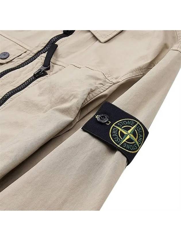 Supima Cotton Twill Stretch-TC Jacket Sand - STONE ISLAND - BALAAN 8