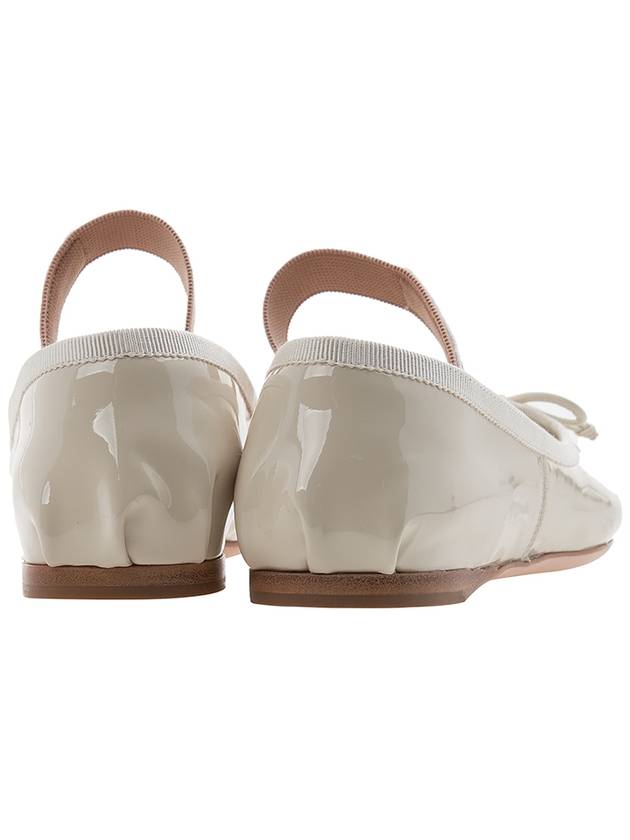 Patent Leather Ballerinas Beige - MIU MIU - BALAAN 5