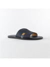 Izmir Leather Slippers Marine Brown - HERMES - BALAAN 3