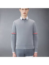 Men's Milan Stitch Armband Crew Neck Knit Top Light Grey - THOM BROWNE - BALAAN 2