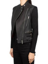 Women s Biker Leather Vest - CELINE - BALAAN 4