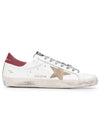 Superstar Classic Low Top Sneakers Red Beige White - GOLDEN GOOSE - BALAAN 1