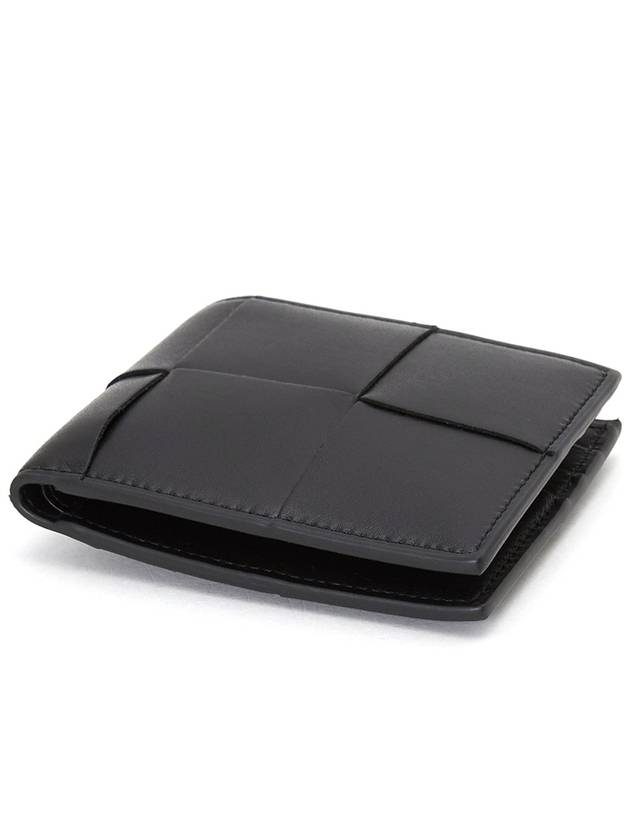 Intrecciato Half Wallet Black - BOTTEGA VENETA - BALAAN 4