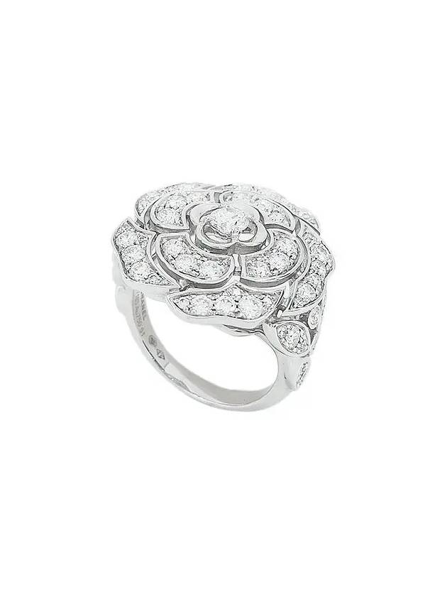 Bouton de Camellia Ring No 15 18K White Gold Diamond 4ET1158 - CHANEL - BALAAN 1