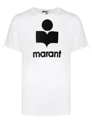 00MTS0427 00M002H WH Karman Logo Short Sleeve T Shirt White Men s TJ 271532 - ISABEL MARANT - BALAAN 1