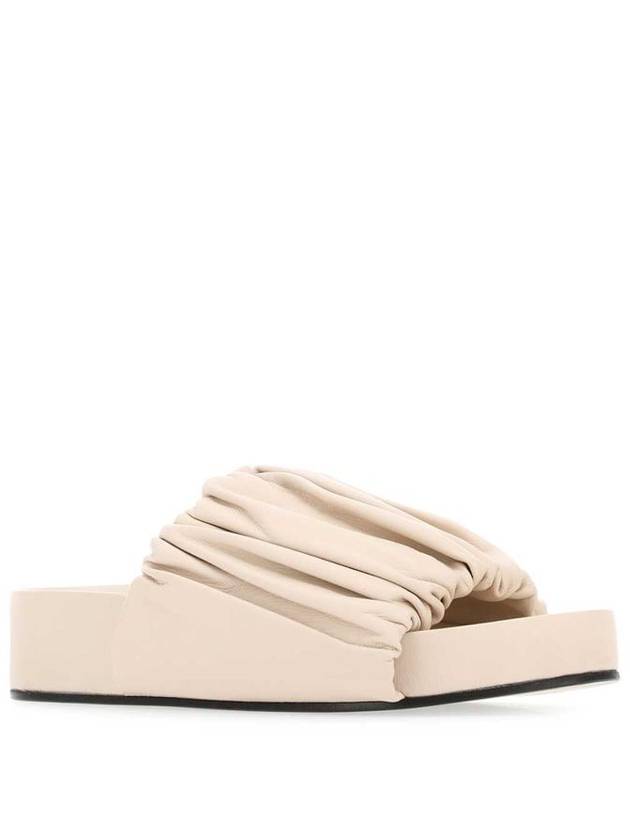 Light Pink Leather Sandals J15WP0065P5057685 B0560956538 - JIL SANDER - BALAAN 3