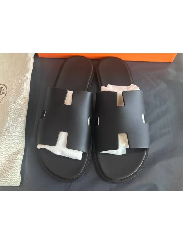 Izmir Leather Slippers Mocha - HERMES - BALAAN 3