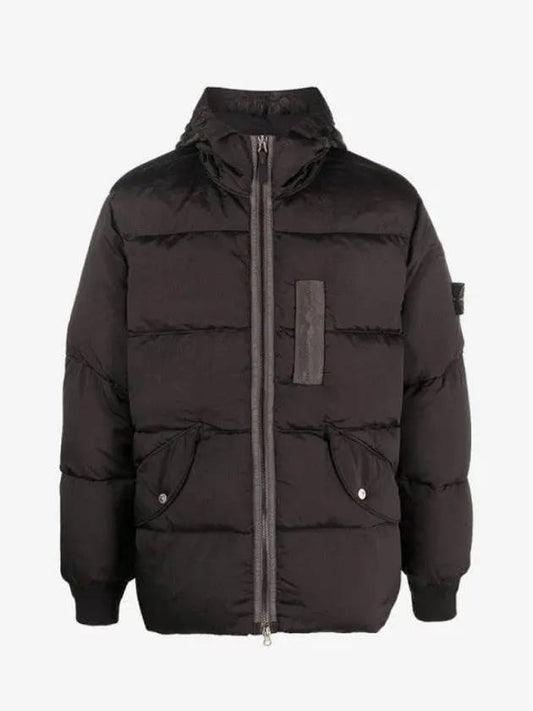 Wappen Patch Metal Econyl Down Padding Charcoal - STONE ISLAND - BALAAN 2