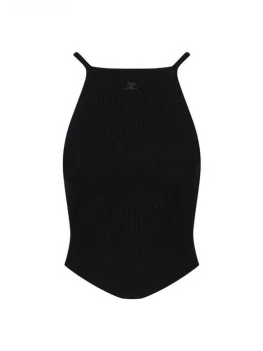 Holistic Ribbed Knit Sleeveless Black - COURREGES - BALAAN 2