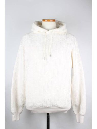 Oblique terry jacquard hoodie white XXS 90 95 - DIOR - BALAAN 1