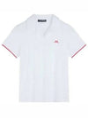 Women's Solange Short Sleeve Polo Shirt White - J.LINDEBERG - BALAAN 2