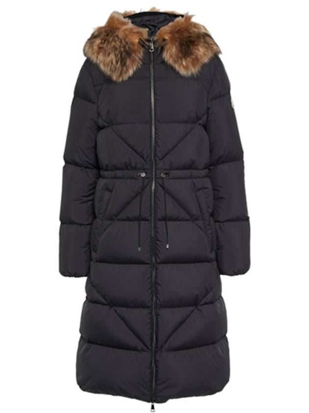 Busard Long Hooded Fur Down Padding Black - MONCLER - BALAAN 2