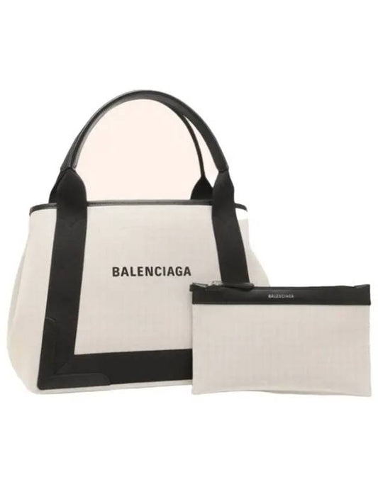 Cabas Logo Canvas Small Tote Bag Black - BALENCIAGA - BALAAN 2