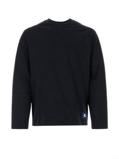 Cotton Long Sleeve T-Shirt Black - BURBERRY - BALAAN 2