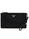 Pocono Nylon Strap Mini Pouch Bag Black - PRADA - BALAAN 2