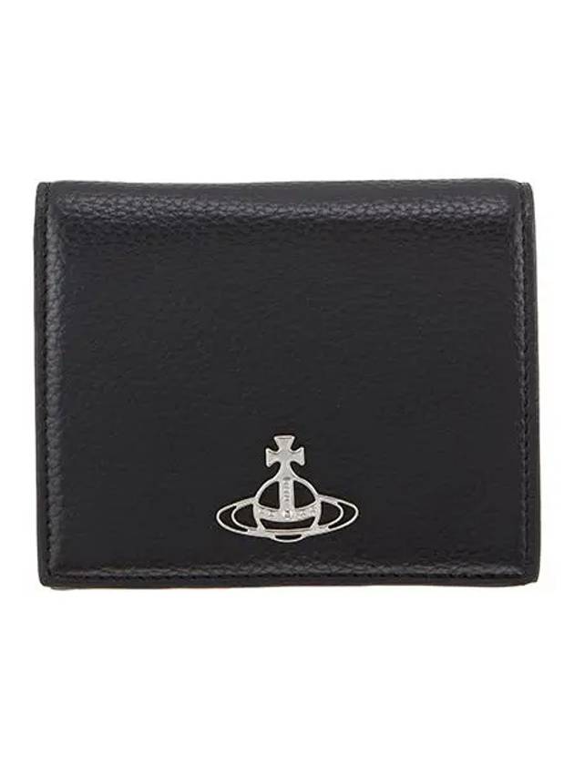 Men's ORB Logo Half Wallet Black - VIVIENNE WESTWOOD - BALAAN 3