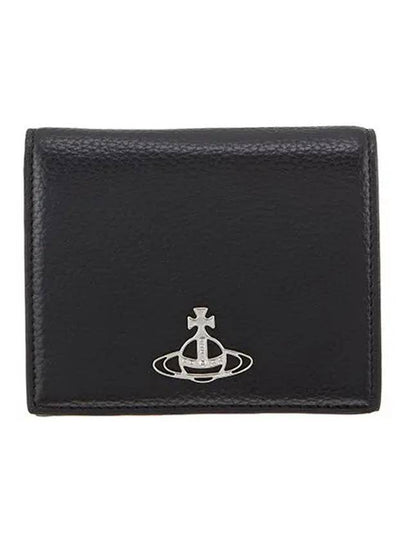 Men's ORB Logo Half Wallet Black - VIVIENNE WESTWOOD - BALAAN 2