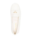 Leather Driving Shoes Ivory - PRADA - BALAAN 5